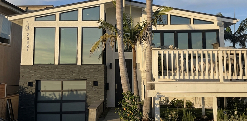 Home with tinted windows in San Juan Capistrano