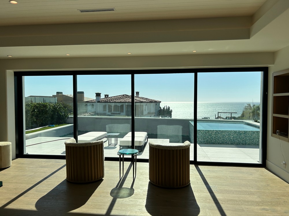 Elegant Clear Ceramic Tint and Frosted Privacy Film for Home on Ritz Cove Dr in Dana Point, CA